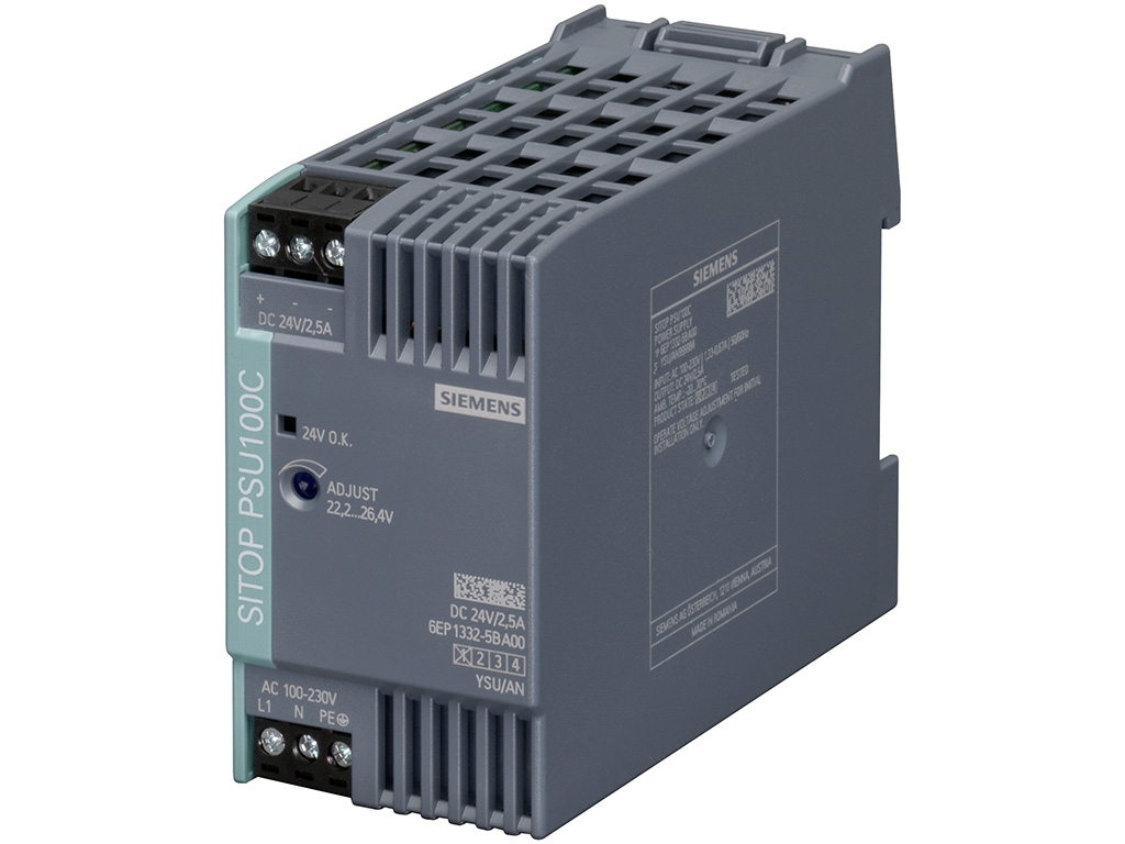 Bộ nguồn 24VDC/2.5A (in 120-230VAC/110-300VDC) SITOP PSU100C 6EP1332-5BA00