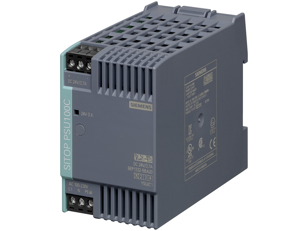 Bộ nguồn 24VDC/3.7A (in 120-230VAC/110-300VDC) SITOP PSU100C 6EP1332-5BA20