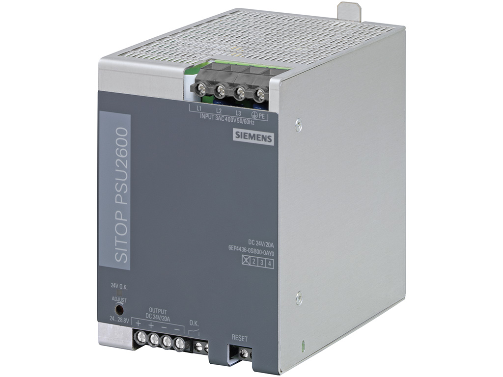 Bộ nguồn 24VDC/20A (400-500VAC) SITOP PSU2600 6EP4436-0SB00-0AY0