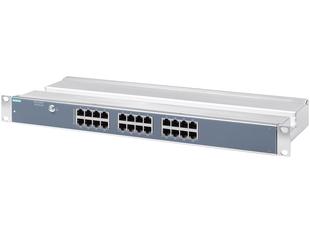 Switch công nghiệp 24 cổng RJ45 10/100 Mbit/s SCALANCE XR124WG Unmanaged & Layer 2 6GK5124-0BA00-3AR3